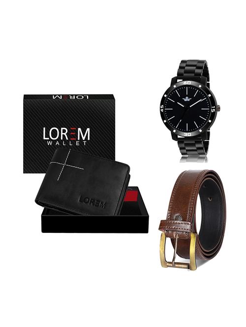 belt, wallet & watch gift combo - 19449019 - Very Small Image - 1