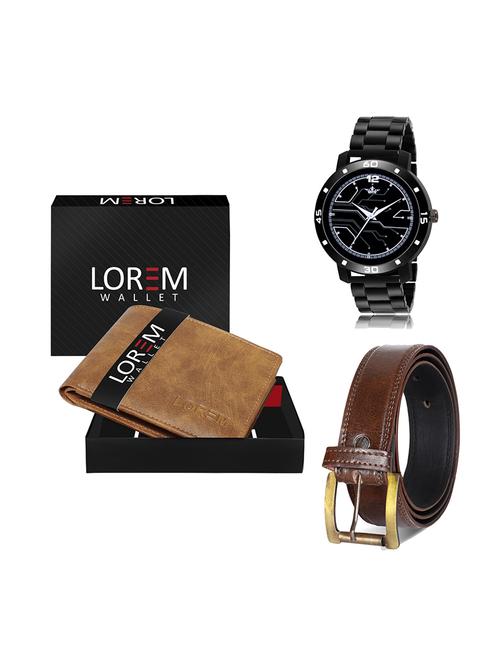 belt, wallet & watch gift combo - 19449037 - Very Small Image - 1