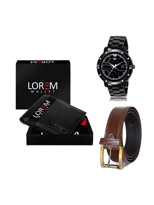 belt, wallet & watch gift combo - 19449039 - Very Small Image - 1