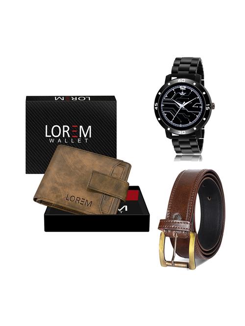 belt, wallet & watch gift combo - 19449047 - Very Small Image - 1
