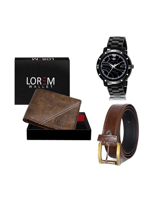 belt, wallet & watch gift combo - 19449056 - Very Small Image - 1