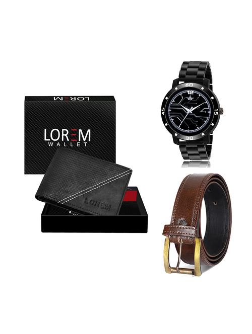 belt, wallet & watch gift combo - 19449059 - Very Small Image - 1