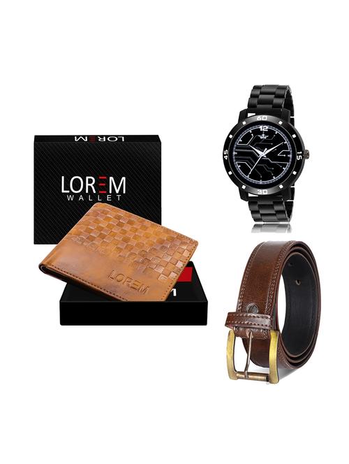 belt, wallet & watch gift combo - 19449061 - Very Small Image - 1