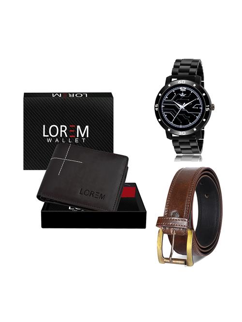 belt, wallet & watch gift combo - 19449065 - Very Small Image - 1