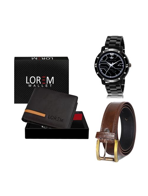 belt, wallet & watch gift combo - 19449067 - Very Small Image - 1
