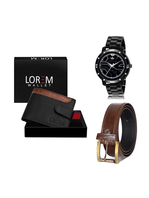 belt, wallet & watch gift combo - 19449069 - Very Small Image - 1