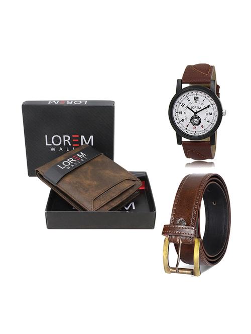 belt, wallet & watch gift combo - 19449074 - Very Small Image - 1