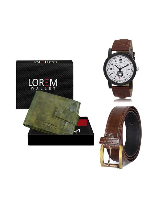 belt, wallet & watch gift combo - 19449091 - Very Small Image - 1
