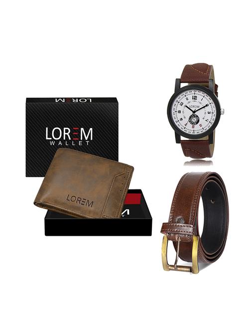 belt, wallet & watch gift combo - 19449093 - Very Small Image - 1