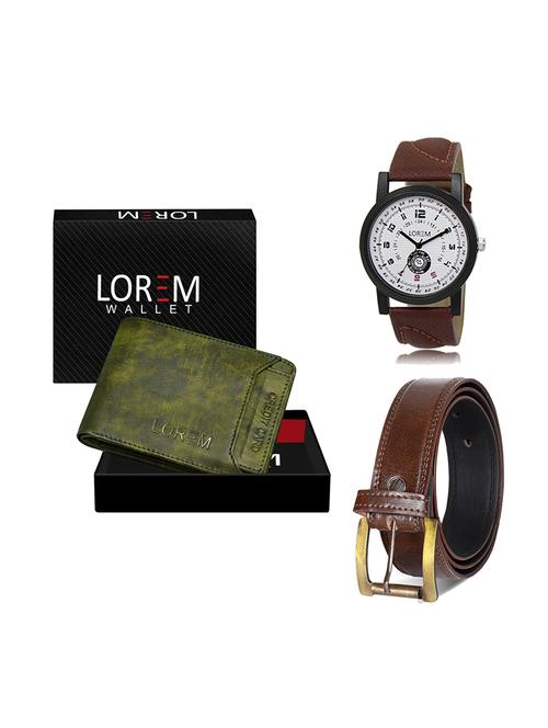 belt, wallet & watch gift combo - 19449096 - Very Small Image - 1