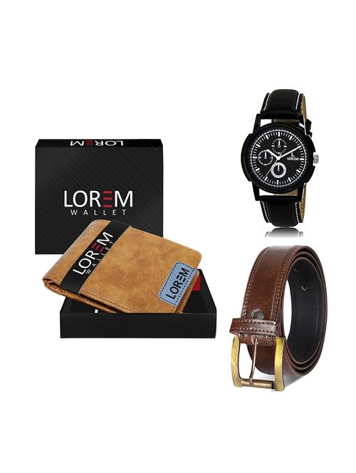 belt, wallet & watch gift combo - 19449125 - Very Small Image - 1