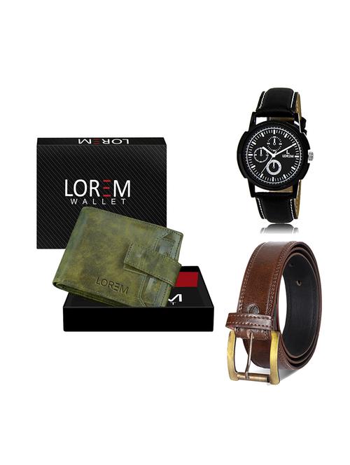 belt, wallet & watch gift combo - 19449136 - Very Small Image - 1