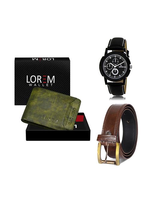 belt, wallet & watch gift combo - 19449141 - Very Small Image - 1