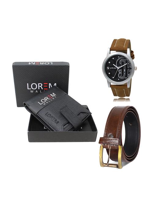 belt, wallet & watch gift combo - 19449167 - Very Small Image - 1