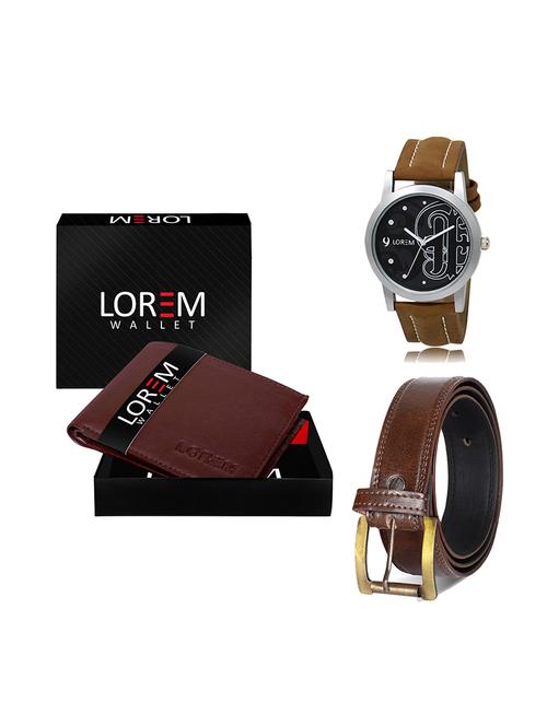 belt, wallet & watch gift combo - 19449173 - Very Small Image - 1