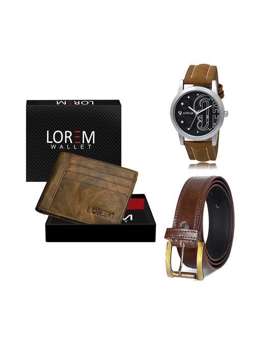 belt, wallet & watch gift combo - 19449178 - Very Small Image - 1