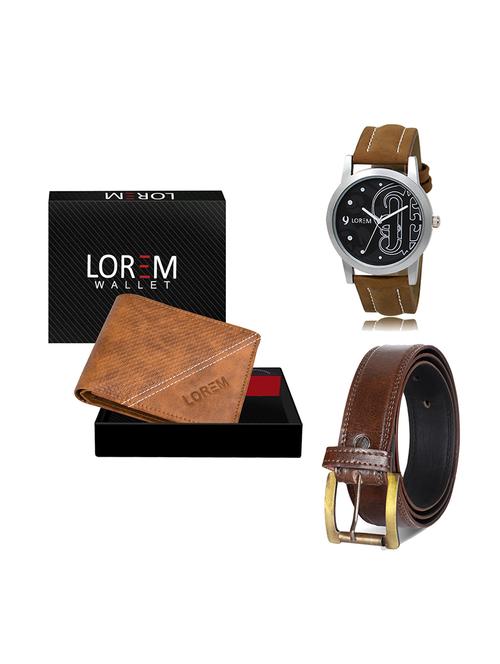 belt, wallet & watch gift combo - 19449192 - Very Small Image - 1