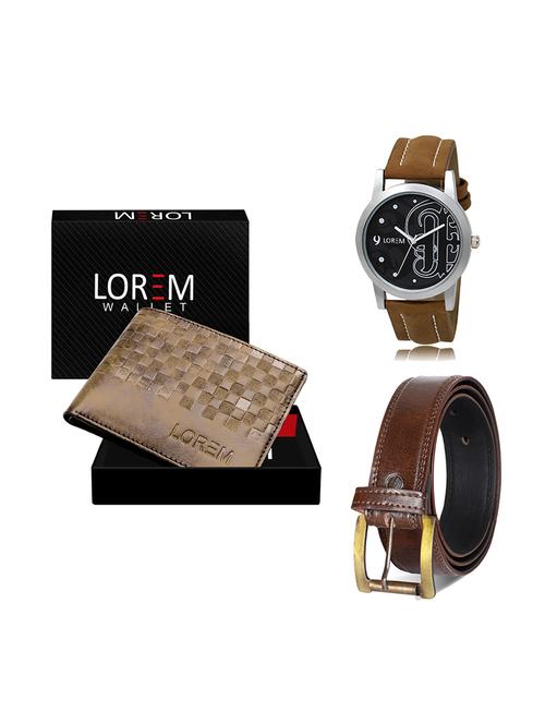 belt, wallet & watch gift combo - 19449195 - Very Small Image - 1