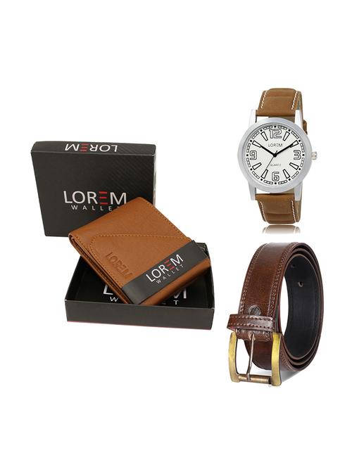 belt, wallet & watch gift combo - 19449206 - Very Small Image - 1