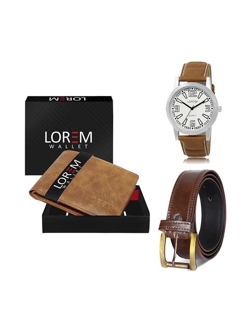 belt, wallet & watch gift combo - 19449217 - Very Small Image - 1