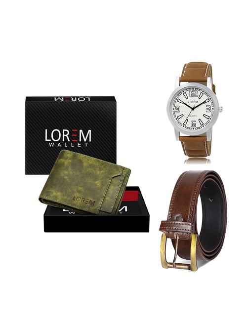 belt, wallet & watch gift combo - 19449220 - Very Small Image - 1