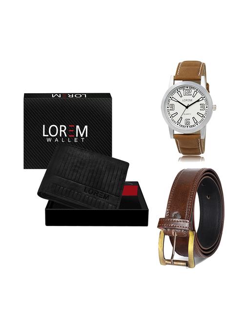 belt, wallet & watch gift combo - 19449235 - Very Small Image - 1