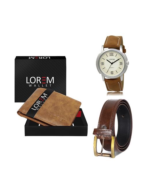 belt, wallet & watch gift combo - 19449262 - Very Small Image - 1