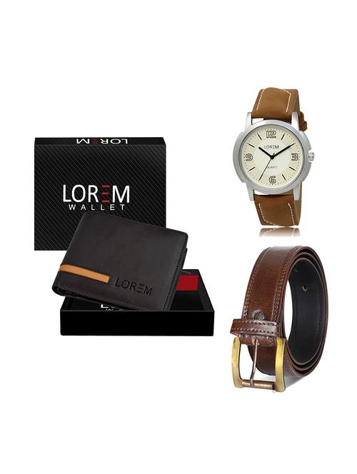 belt, wallet & watch gift combo - 19449292 - Very Small Image - 1