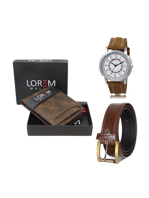 belt, wallet & watch gift combo - 19449299 - Very Small Image - 1