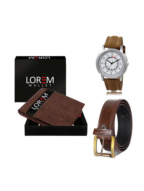 belt, wallet & watch gift combo - 19449306 - Very Small Image - 1