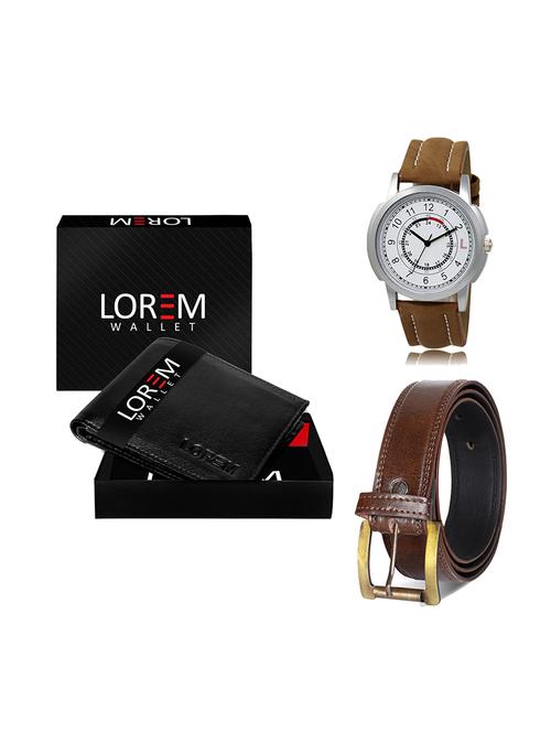 belt, wallet & watch gift combo - 19449309 - Very Small Image - 1