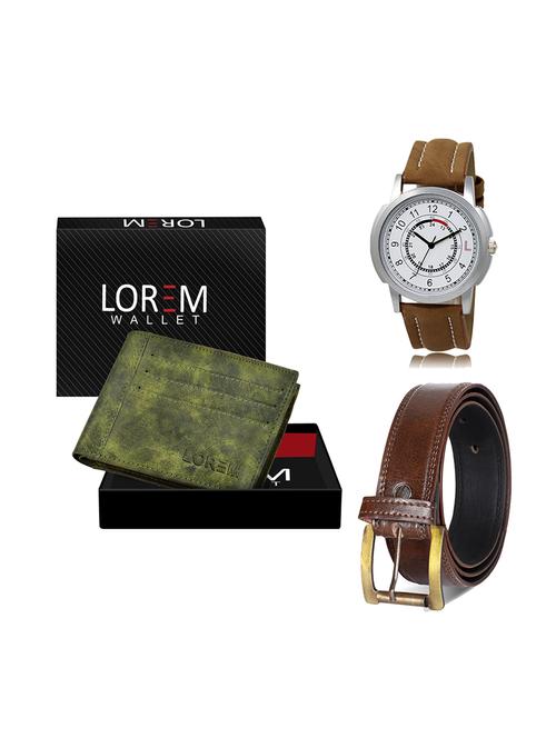 belt, wallet & watch gift combo - 19449311 - Very Small Image - 1