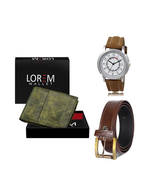 belt, wallet & watch gift combo - 19449312 - Very Small Image - 1
