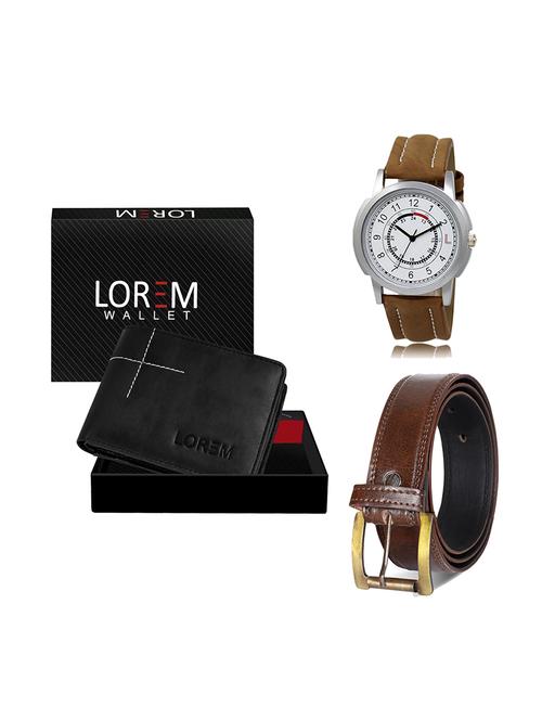 belt, wallet & watch gift combo - 19449334 - Very Small Image - 1