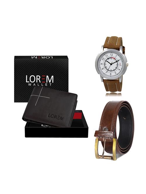 belt, wallet & watch gift combo - 19449335 - Very Small Image - 1