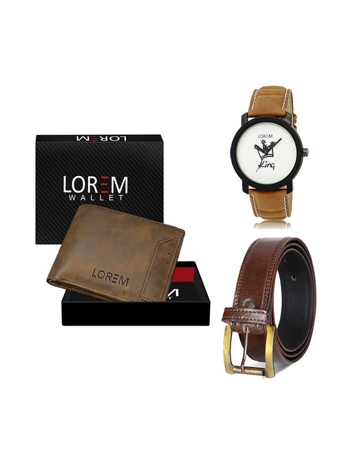 belt, wallet & watch gift combo - 19449363 - Very Small Image - 1