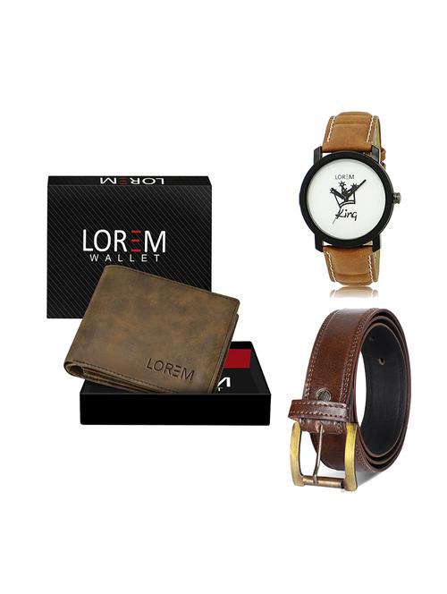 belt, wallet & watch gift combo - 19449364 - Very Small Image - 1