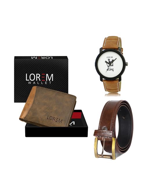 belt, wallet & watch gift combo - 19449365 - Very Small Image - 1
