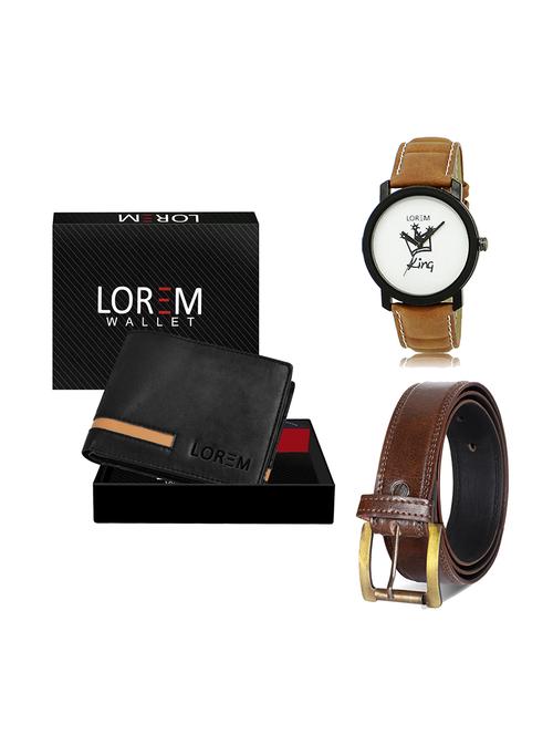 belt, wallet & watch gift combo - 19449381 - Very Small Image - 1
