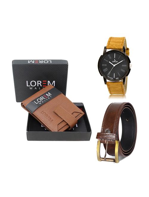 belt, wallet & watch gift combo - 19449394 - Very Small Image - 1