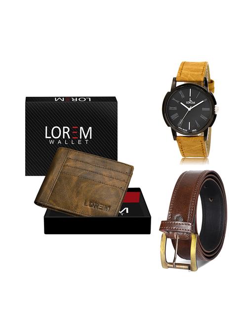 belt, wallet & watch gift combo - 19449403 - Very Small Image - 1
