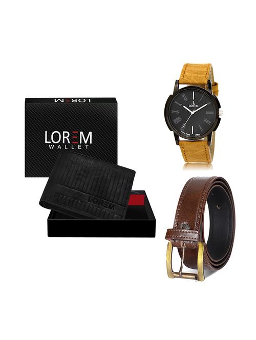 belt, wallet & watch gift combo - 19449415 - Very Small Image - 1