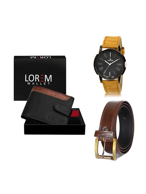 belt, wallet & watch gift combo - 19449429 - Very Small Image - 1