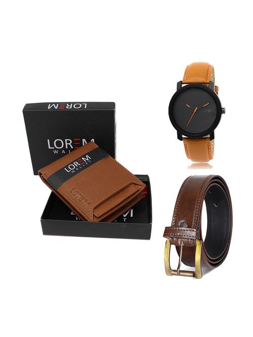 belt, wallet & watch gift combo - 19449433 - Very Small Image - 1