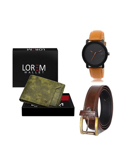 belt, wallet & watch gift combo - 19449445 - Very Small Image - 1