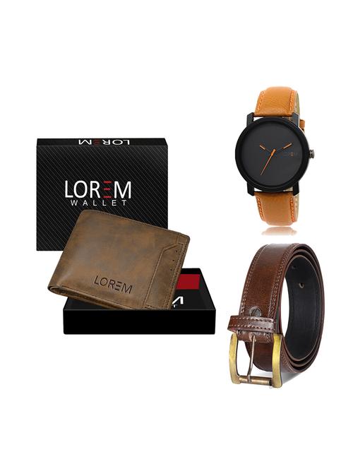 belt, wallet & watch gift combo - 19449453 - Very Small Image - 1