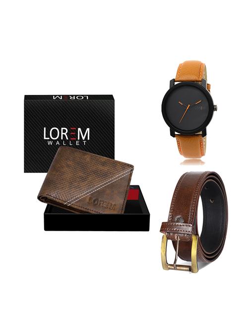 belt, wallet & watch gift combo - 19449461 - Very Small Image - 1