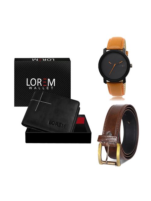belt, wallet & watch gift combo - 19449469 - Very Small Image - 1