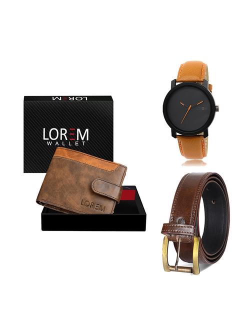 belt, wallet & watch gift combo - 19449473 - Very Small Image - 1