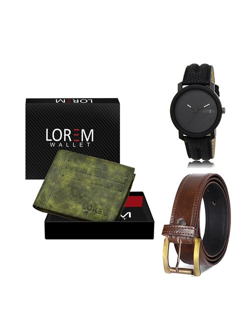 belt, wallet & watch gift combo - 19449491 - Very Small Image - 1